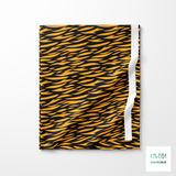 Orange tiger stripes fabric