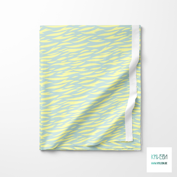 Yellow tiger stripes fabric