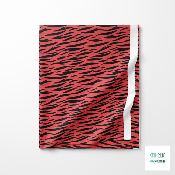 Black tiger stripes fabric