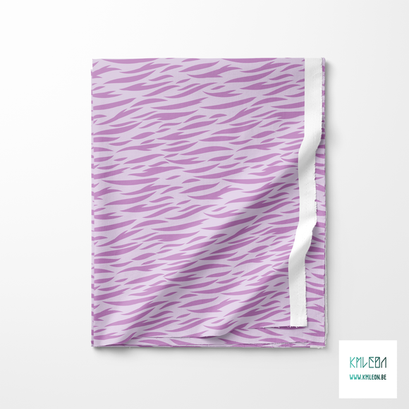 Purple tiger stripes fabric