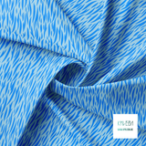 Blue tiger stripes fabric