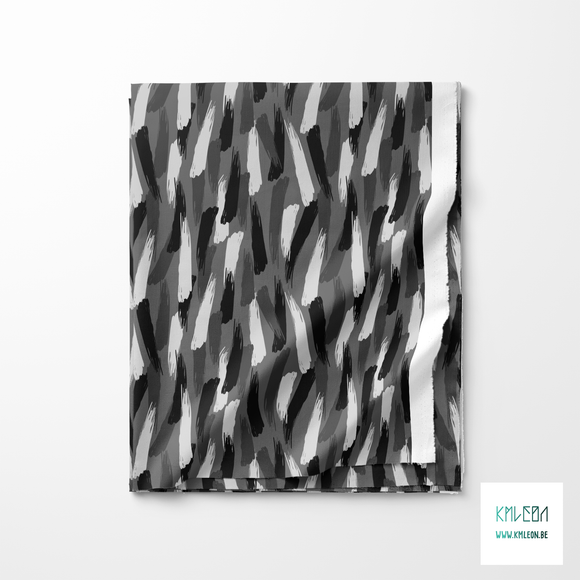 Grey brush strokes fabric