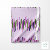 Purple and green brush strokes fabric