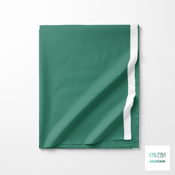 Solid viridian green fabric