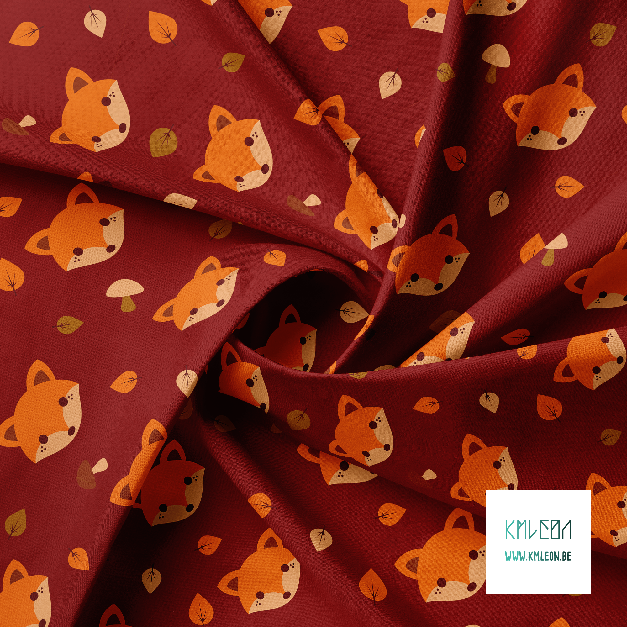 Foxes fabric