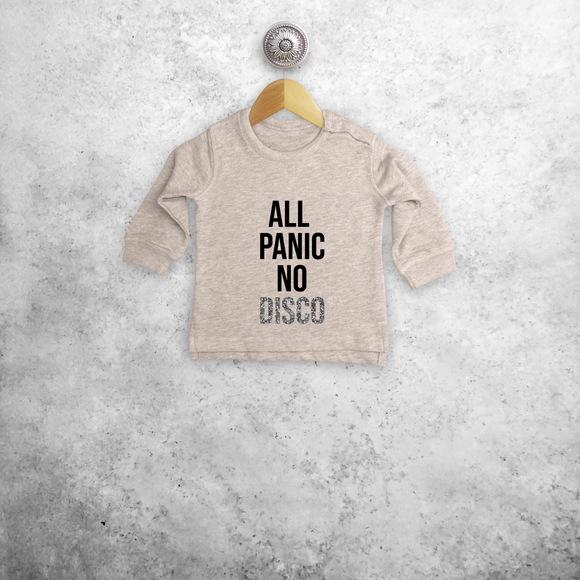 'All panic no disco' baby sweater