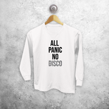 'All panic no disco' kids longsleeve shirt