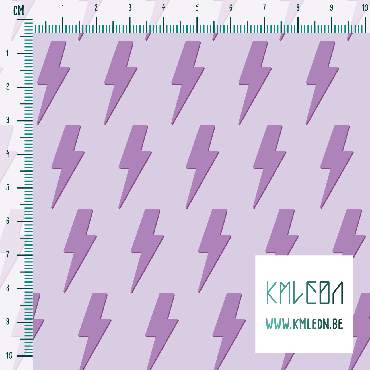 Purple lightening bolts fabric