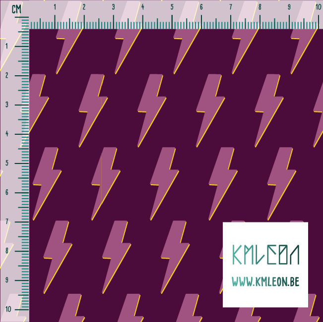 Pink lightening bolts fabric