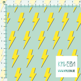 Yellow lightening bolts fabric