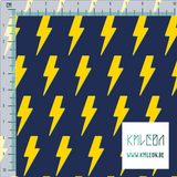 Yellow lightening bolts fabric