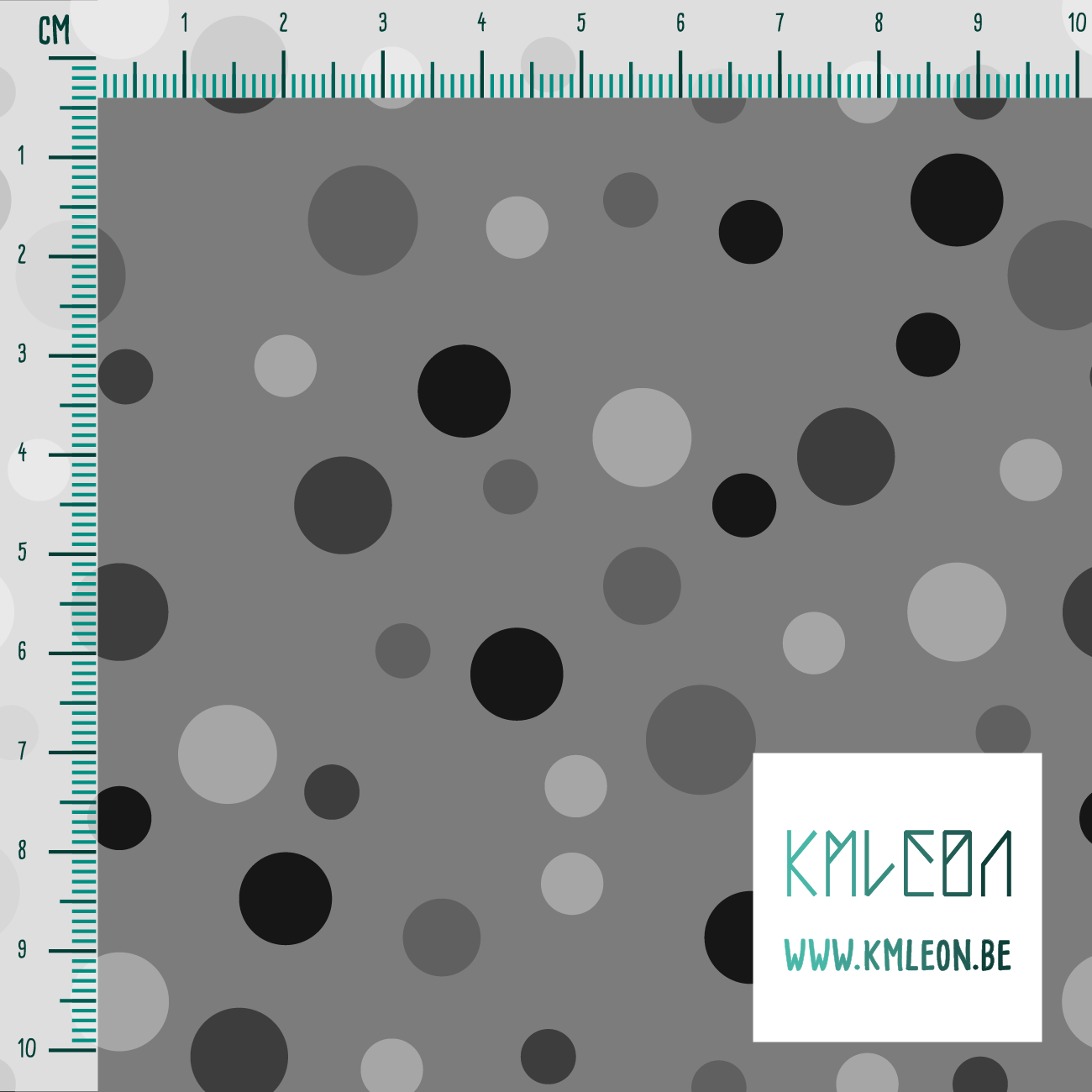 Random grey polka dots fabric