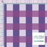 Purple gingham fabric