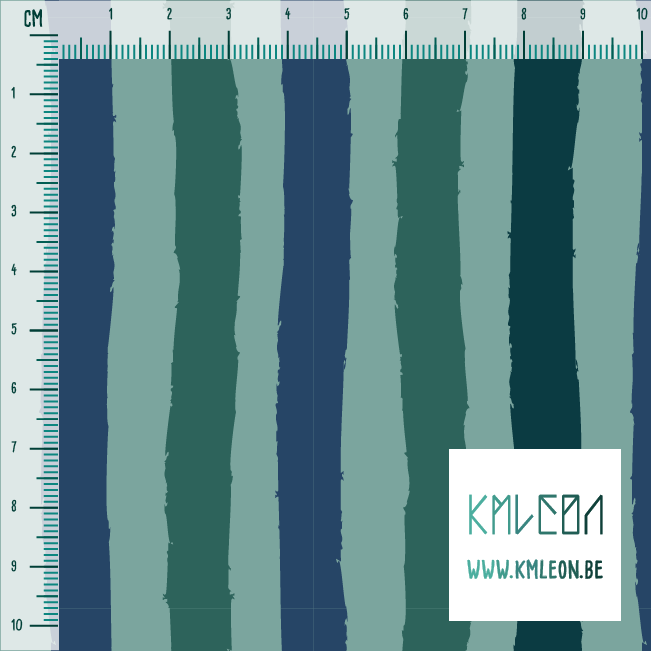 Green and blue stripes fabric