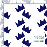 Blue crowns fabric