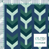 Green arrows fabric