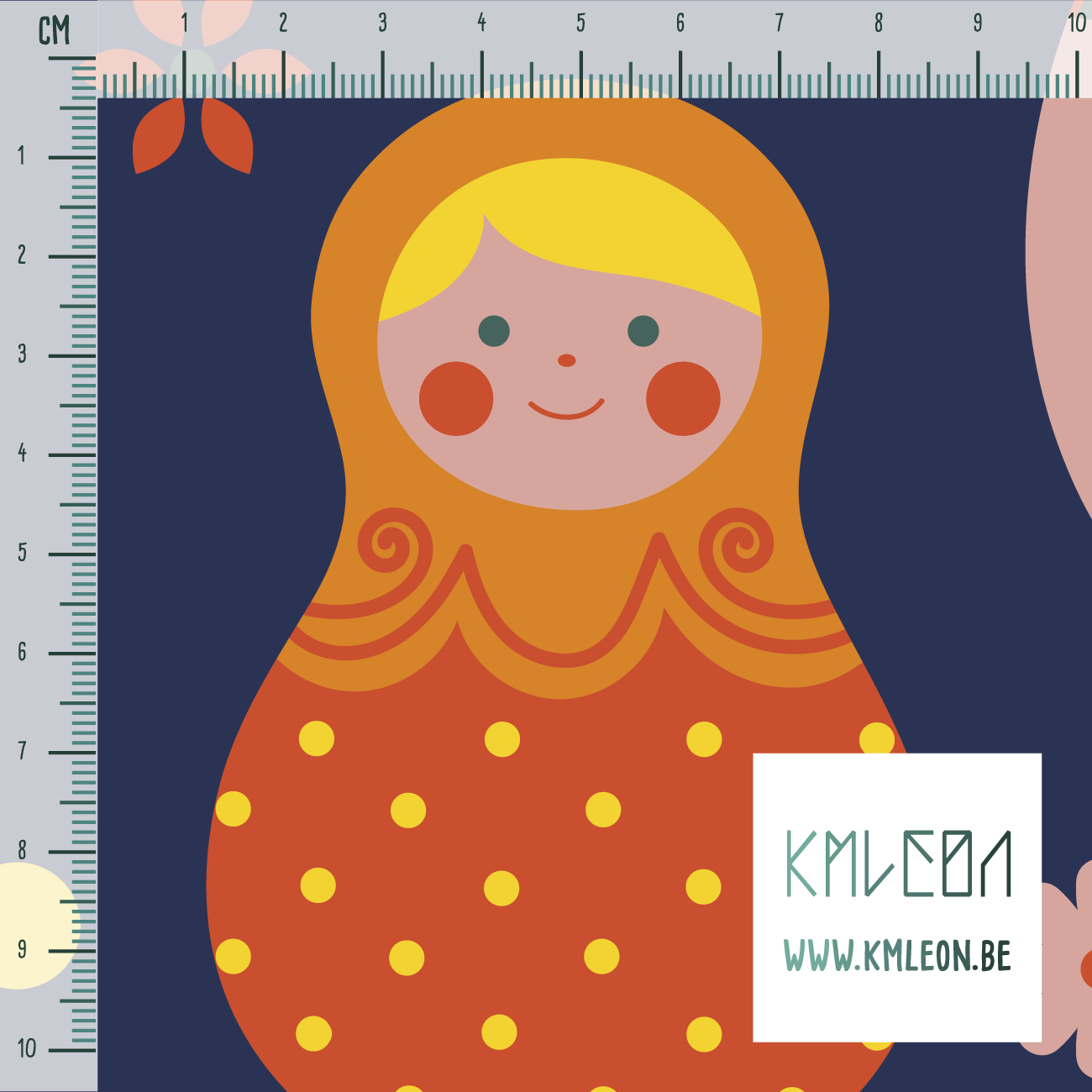 Russian dolls fabric (Large scale)