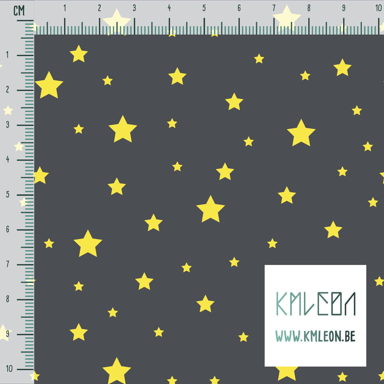 Yellow stars fabric