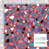 Colourful terrazzo fabric