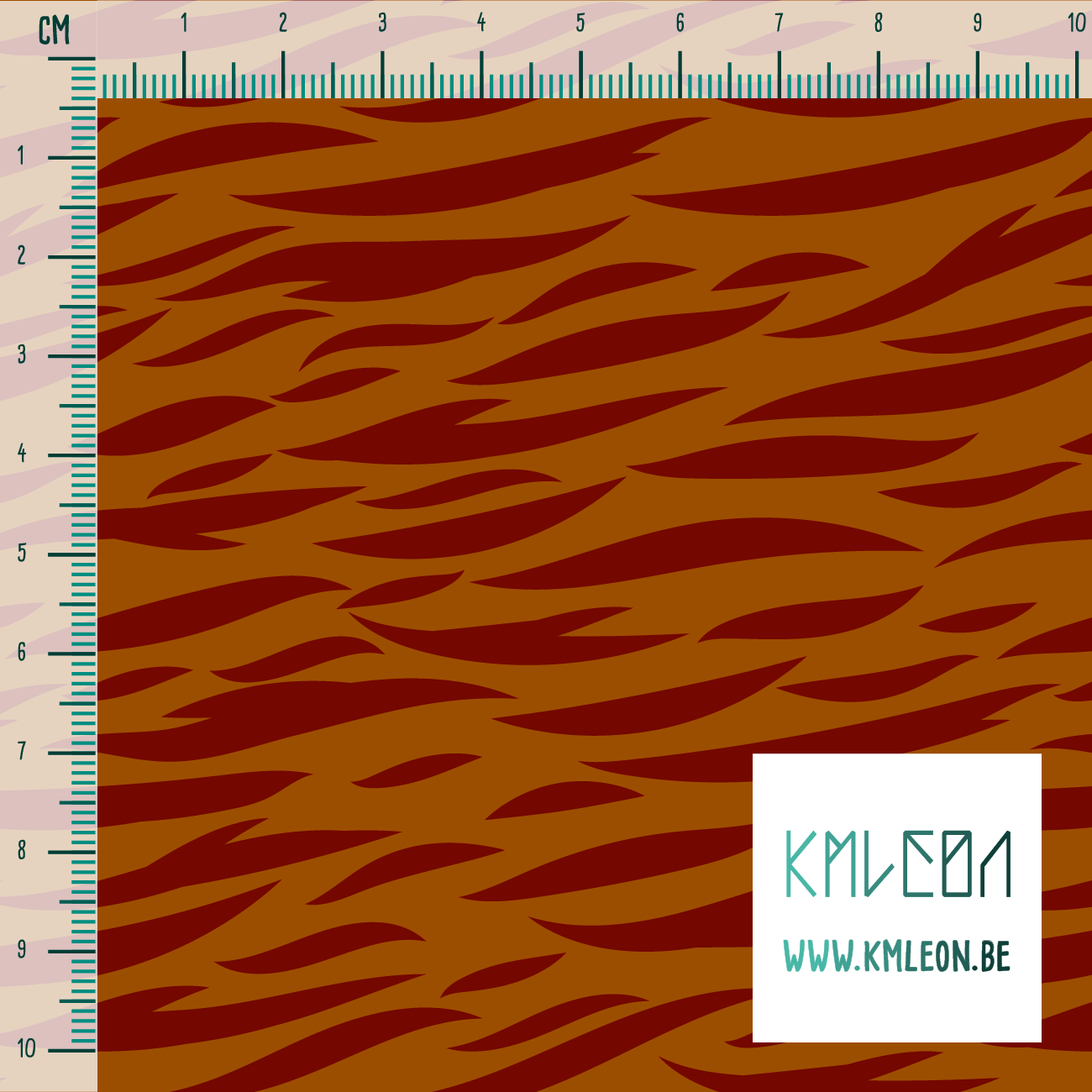 Brown tiger stripes fabric