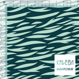 Green tiger stripes fabric