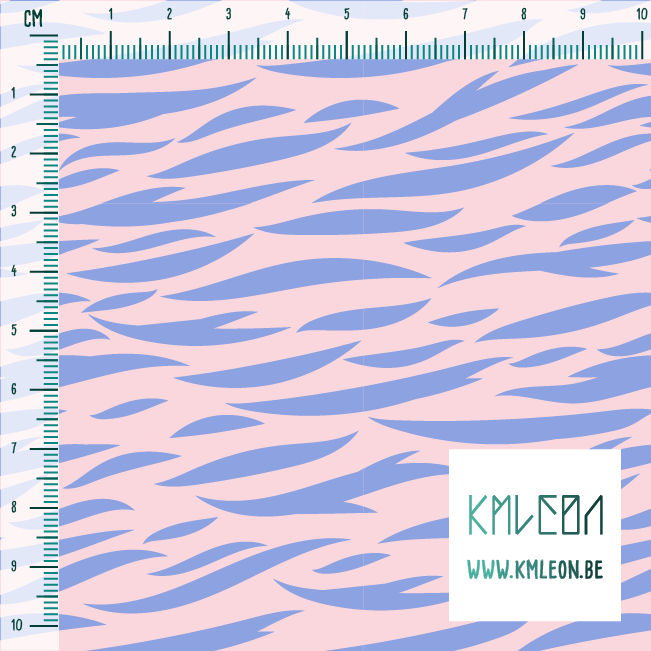 Purple tiger stripes fabric