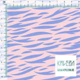 Purple tiger stripes fabric