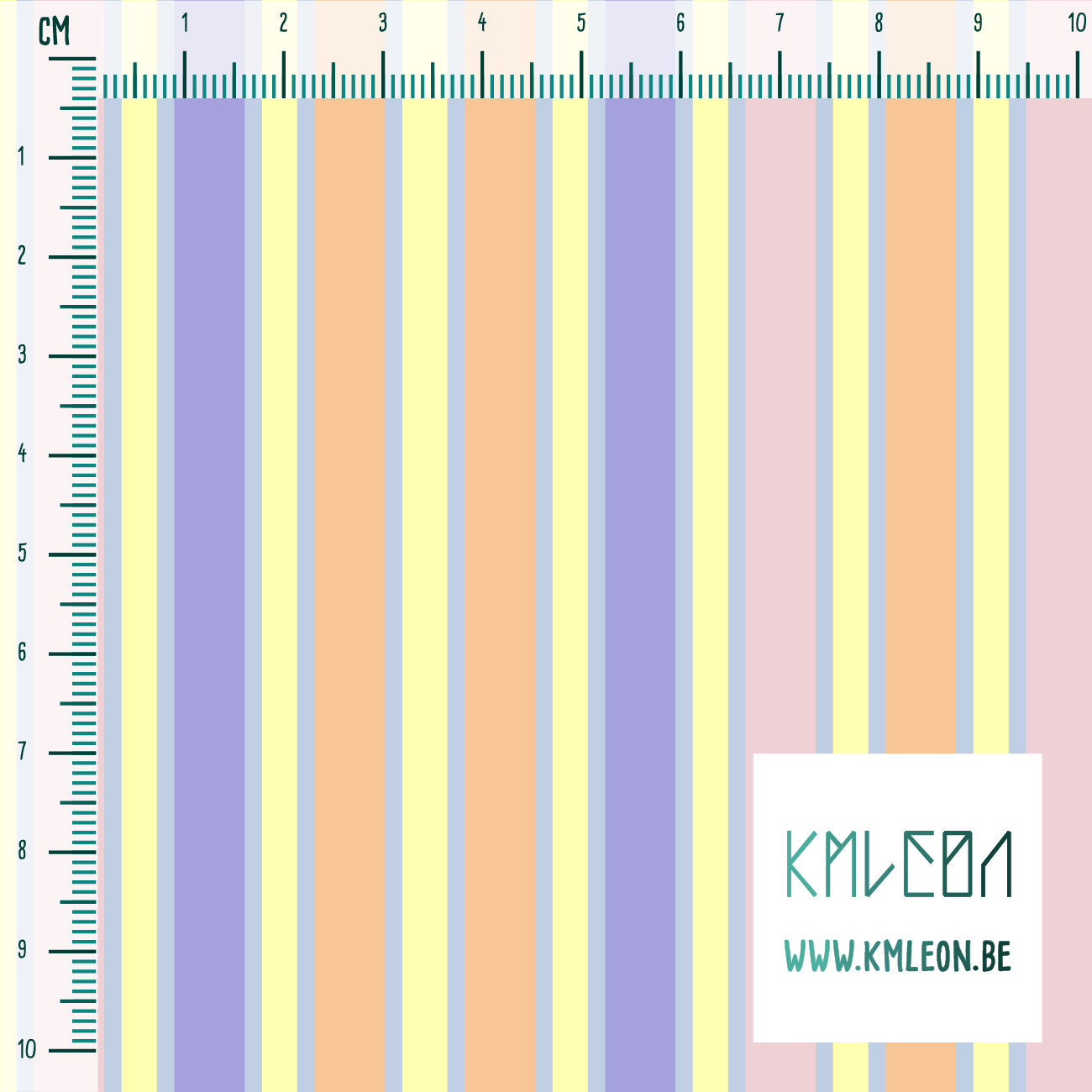 Purple, pink, yellow and orange vertical stripes fabric