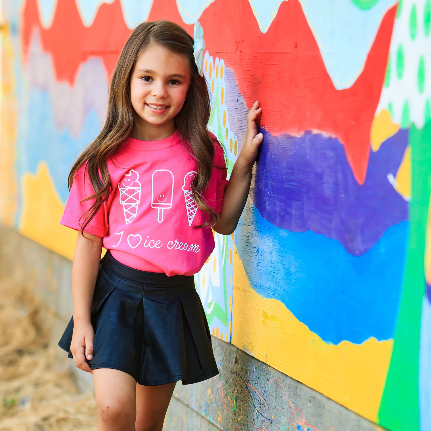 Ice cream kids shortsleeve shirt