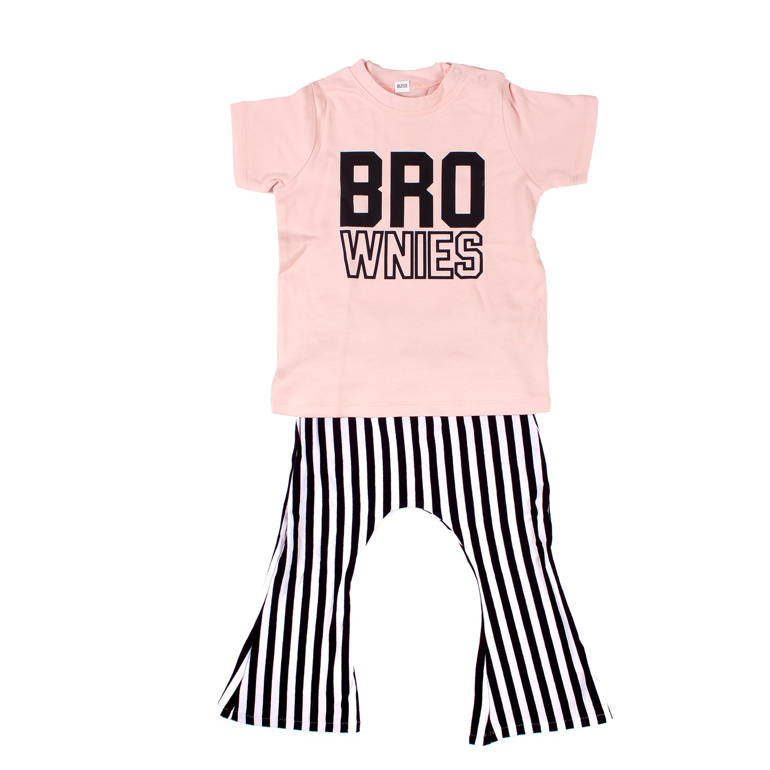 'Bro-wnies' baby shortsleeve shirt