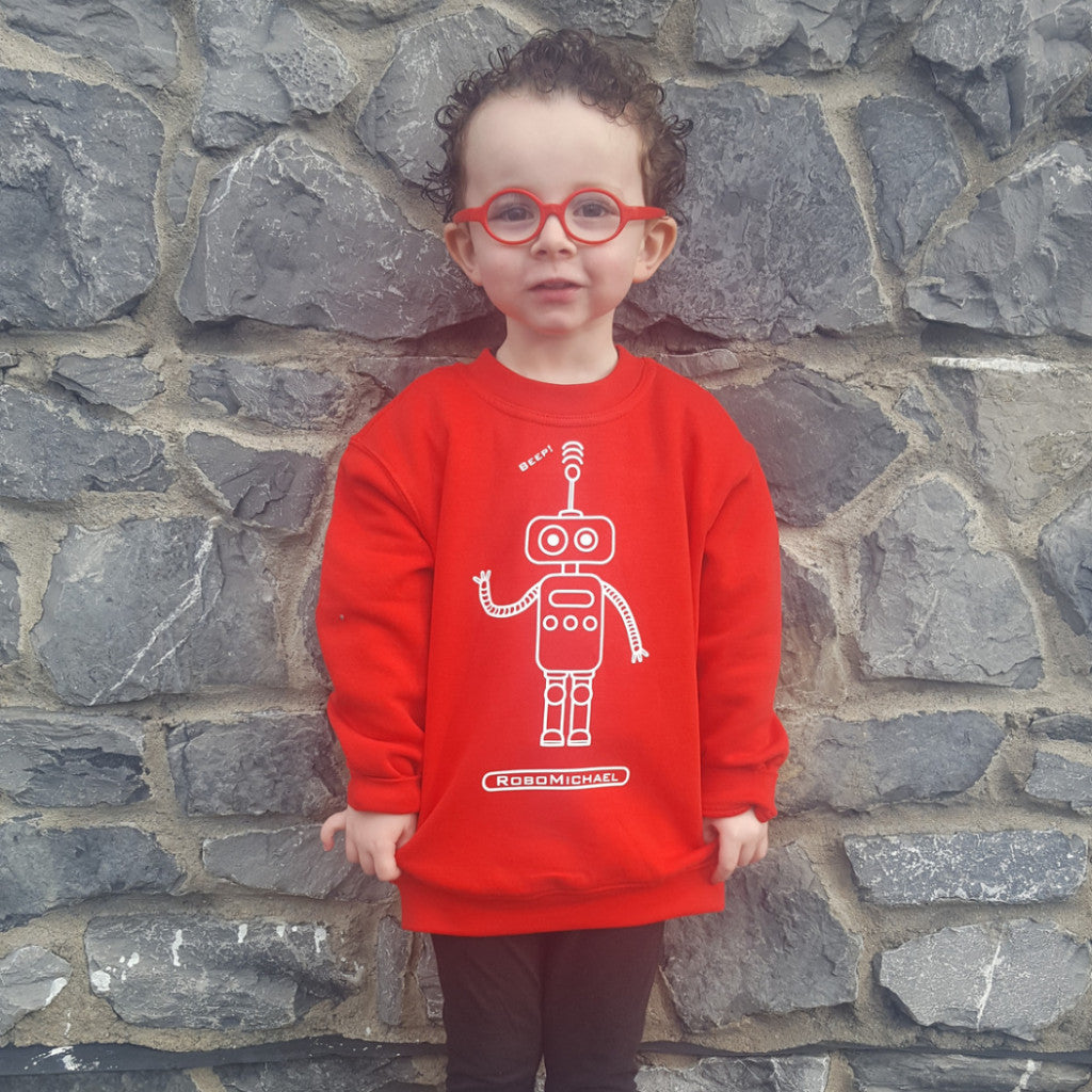 Robot kids sweater