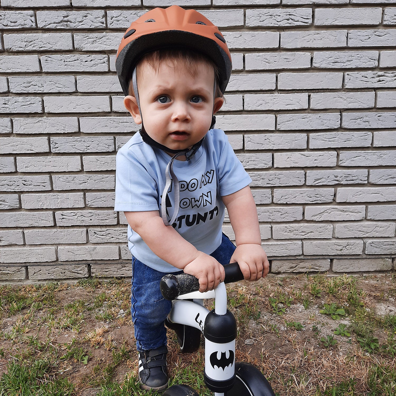 'I do my own stunts' baby shortsleeve shirt