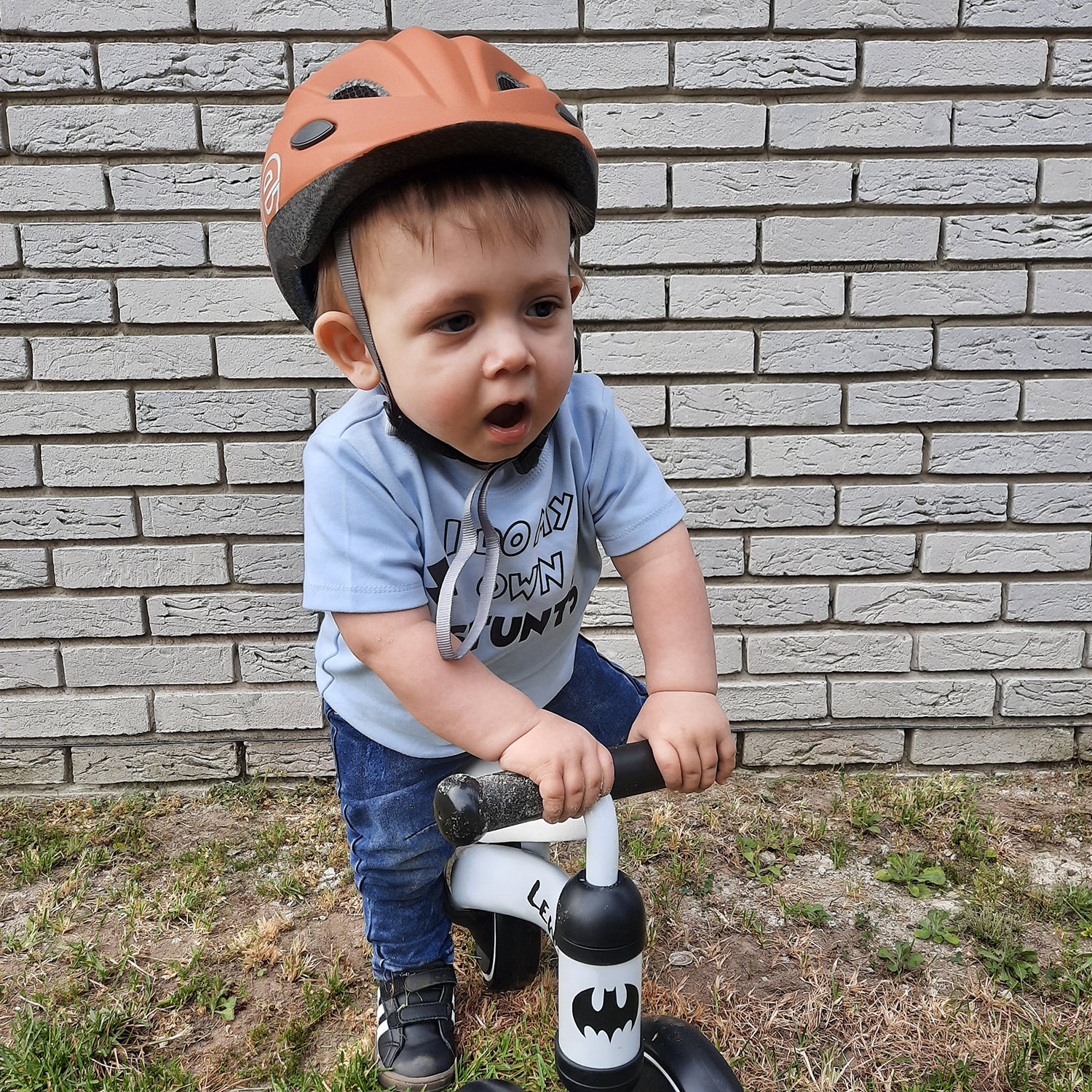 'I do my own stunts' baby shortsleeve shirt