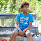 'Half wild, Half child' kids shortsleeve shirt