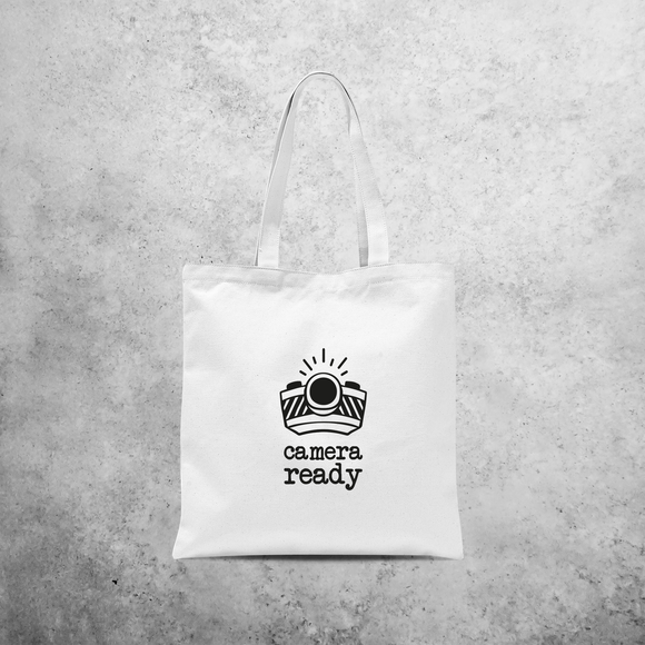 'Camera ready' tote bag