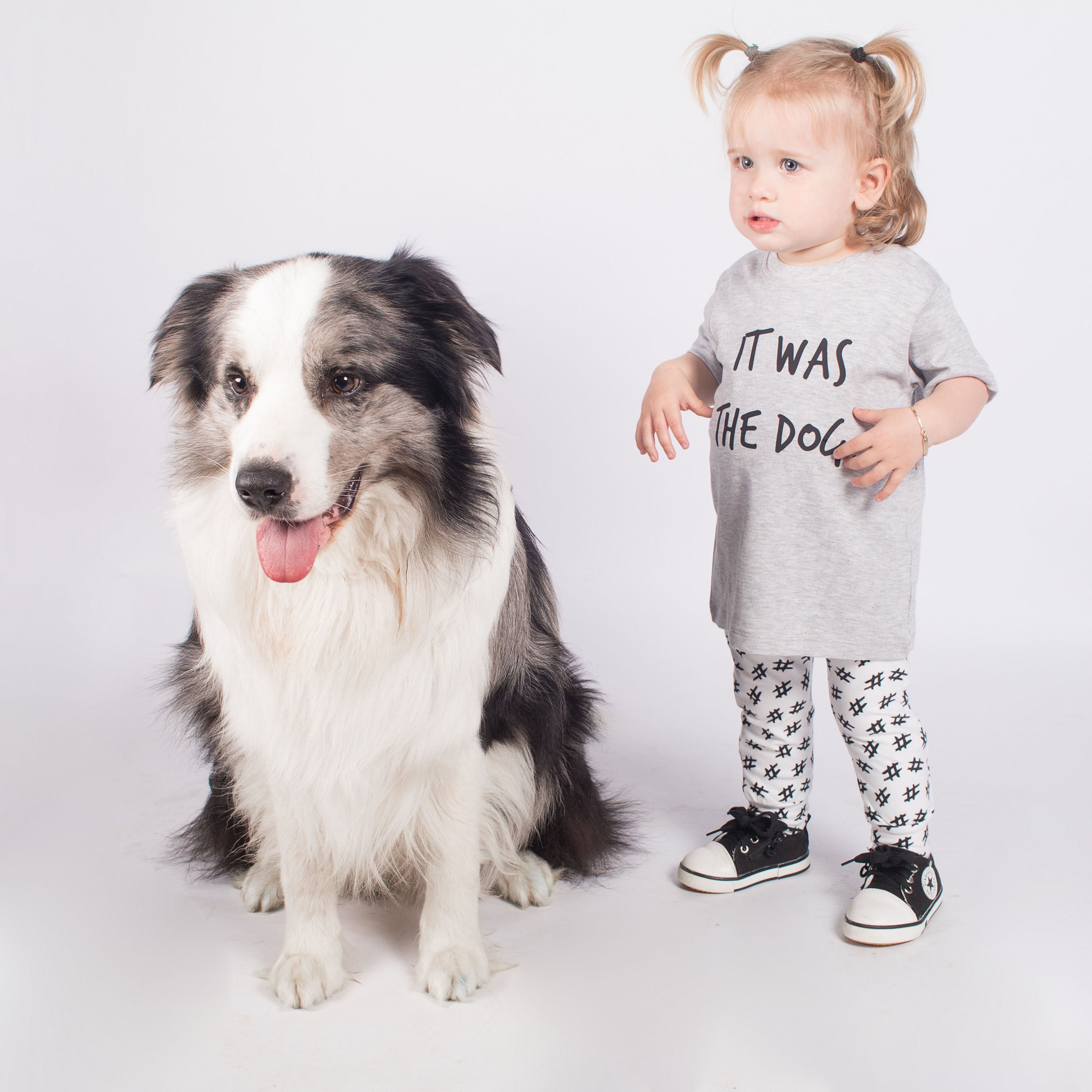 'It was the dog' baby shortsleeve shirt