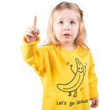 'Let's go bananas' kids sweater