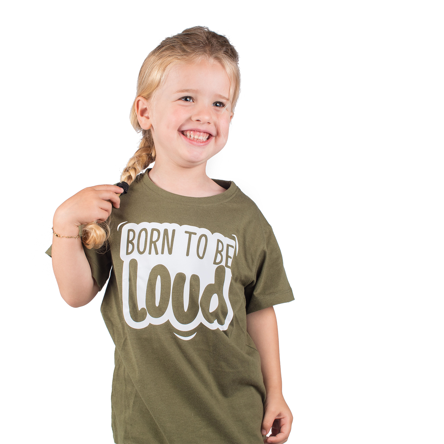 'Born to be loud' kids shortsleeve shirt