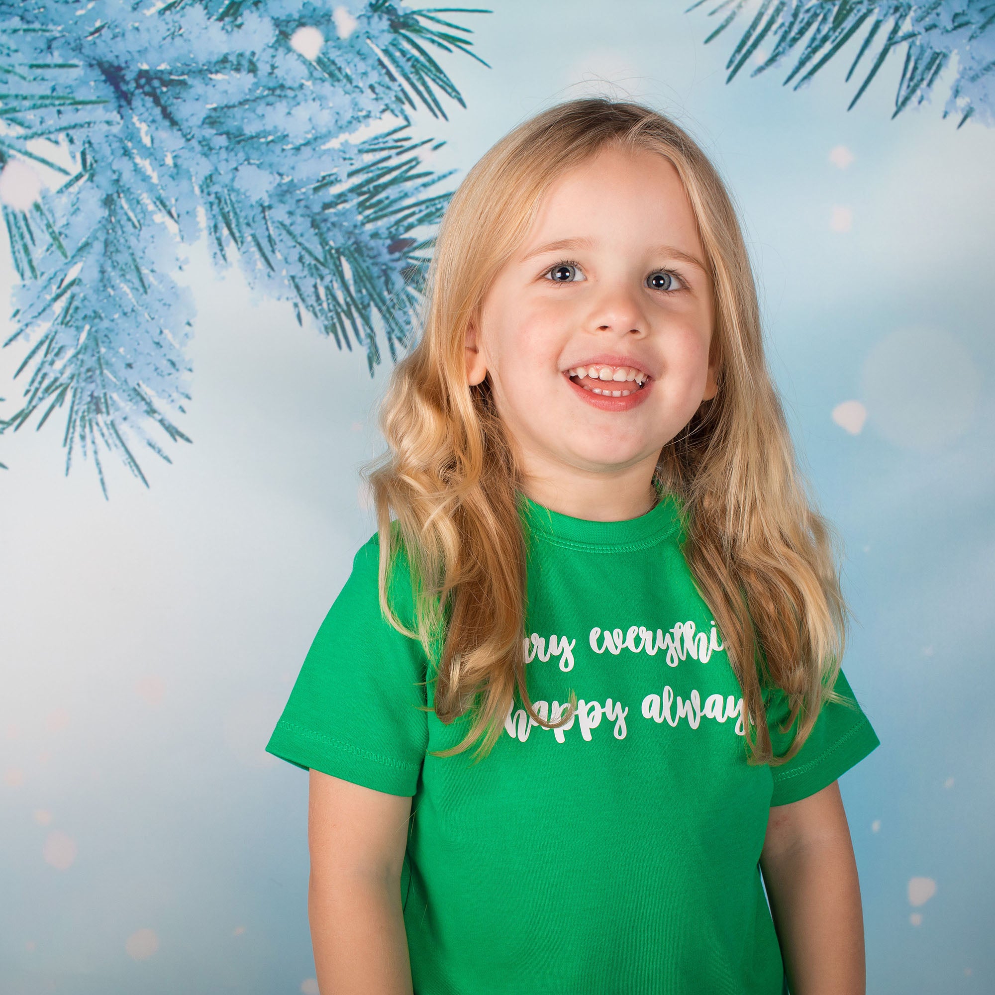 'Merry everything, Happy always' baby shortsleeve shirt