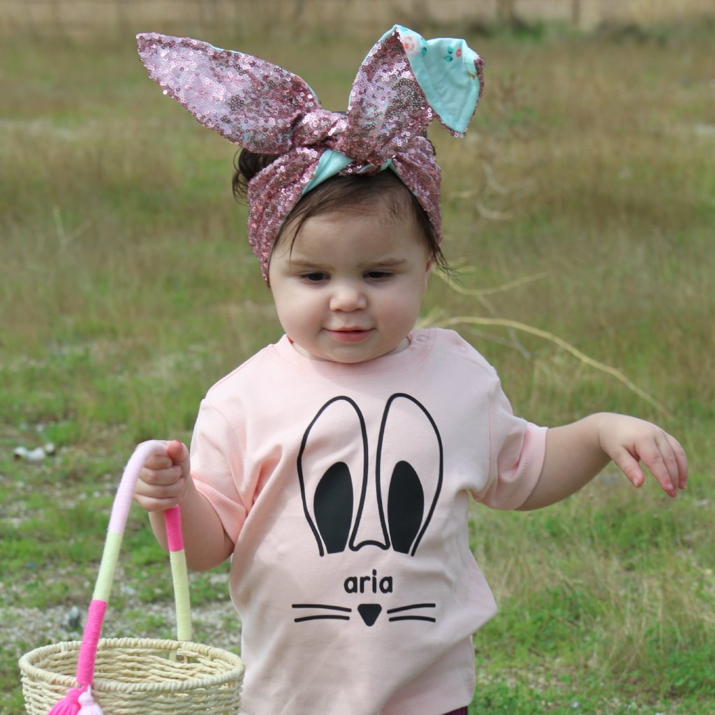 Bunny ears baby shortsleeve shirt