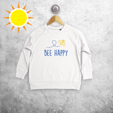 'Bee happy' magic kids sweater