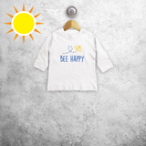 'Bee happy' magic baby longsleeve shirt