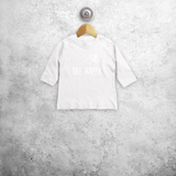 'Bee happy' magic baby longsleeve shirt