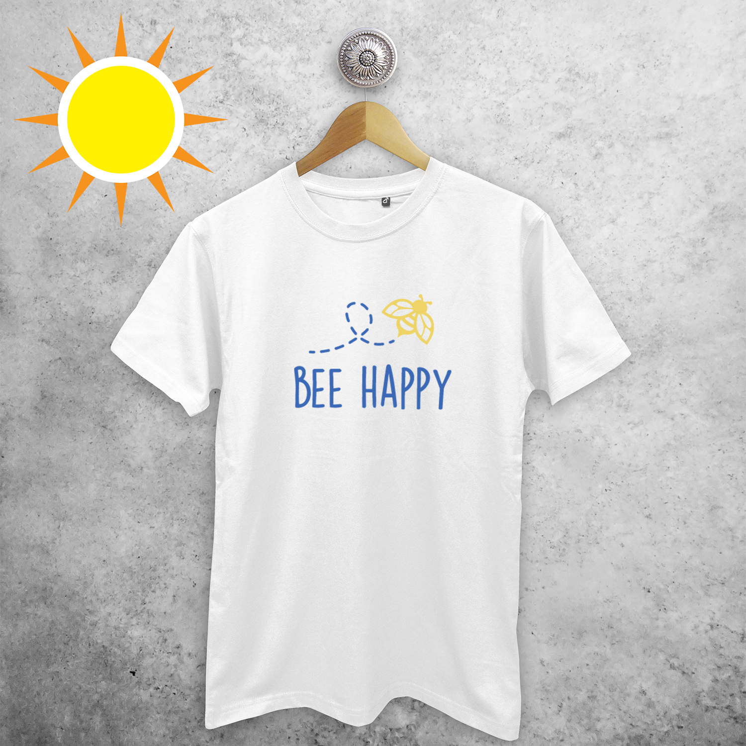 'Bee happy' magic adult shirt