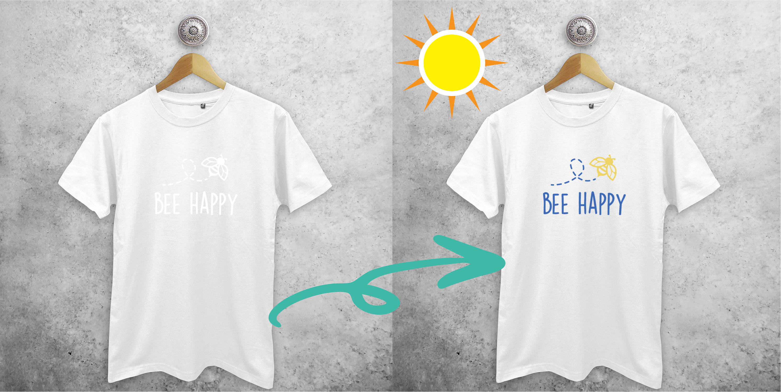 'Bee happy' magic adult shirt