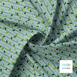 Green leaves fabric