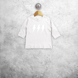 Lightening bolts magic baby longsleeve shirt