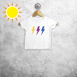 Lightening bolts magic baby shortsleeve shirt