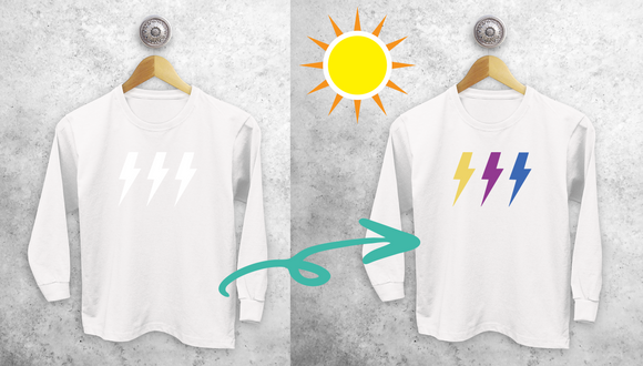 Lightening bolts magic kids longsleeve shirt