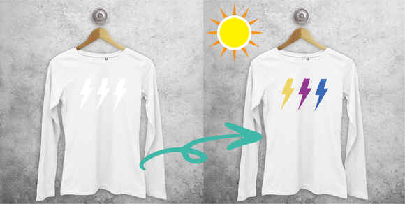 Lightening bolts magic adult longsleeve shirt